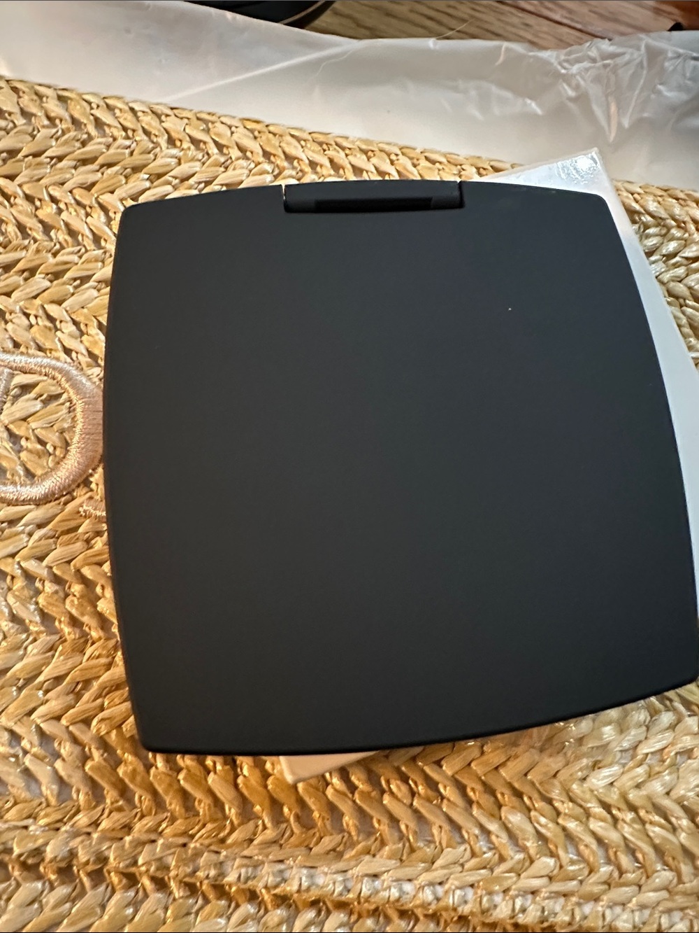 Dior Black Compact with Silver CD Logo - Picture 2 of 3